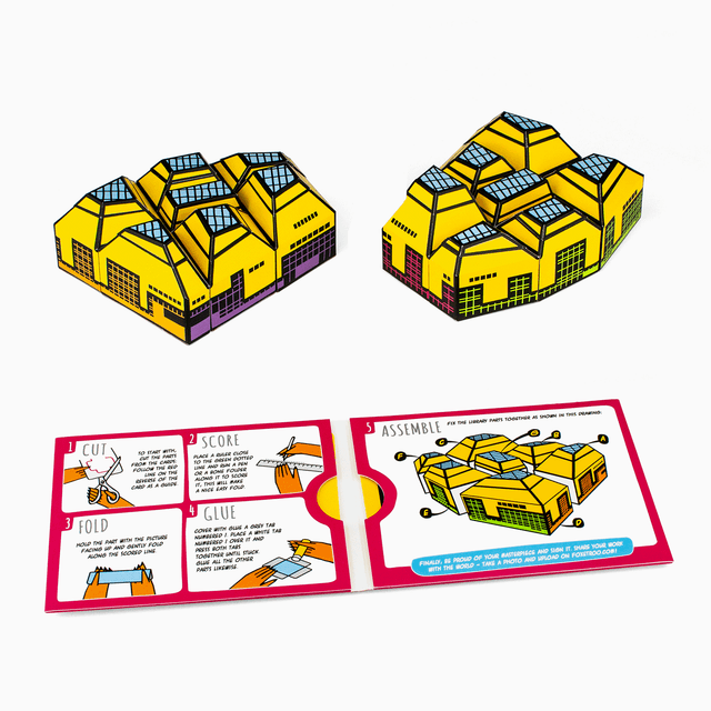 The Hive of Worcester Paper Model Kit