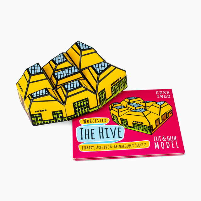 The Hive of Worcester Paper Model Kit