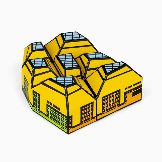 The Hive of Worcester Paper Model Kit