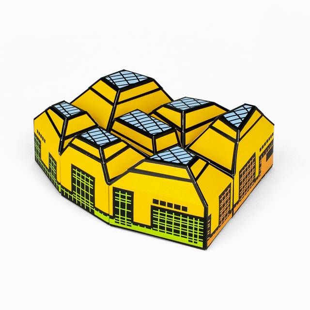 The Hive of Worcester Paper Model Kit