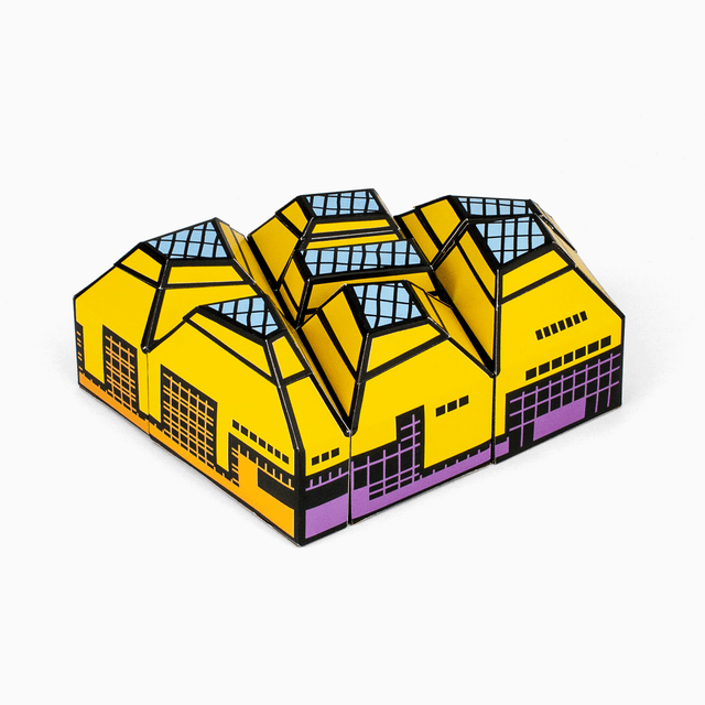 The Hive of Worcester Paper Model Kit