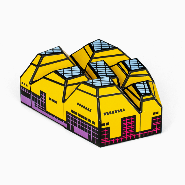 The Hive of Worcester Paper Model Kit